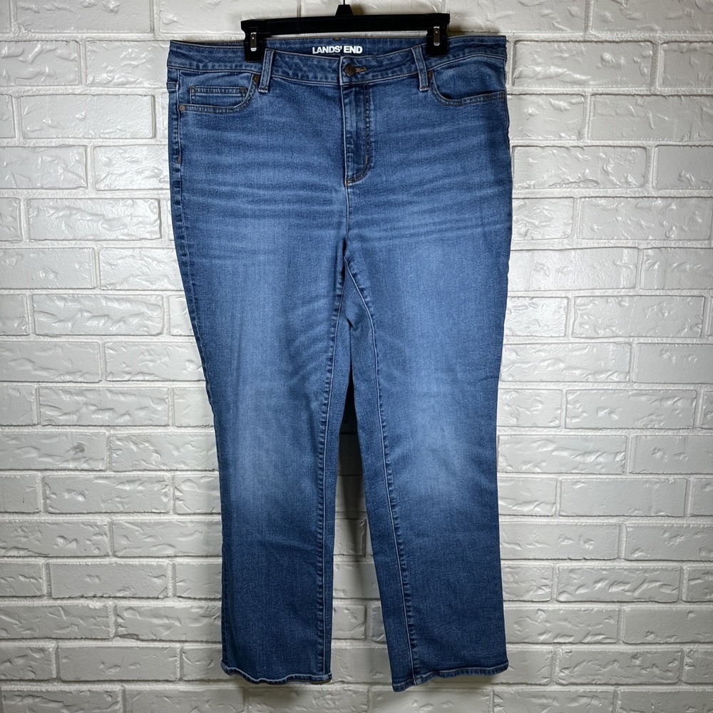 Old Navy Power Slim Straight Women's Blue Denim Plus Size 18